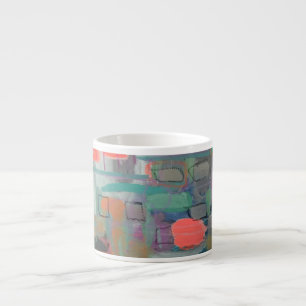 Xícara De Espresso "Fora" Abstrato Art Design Espresso Mug