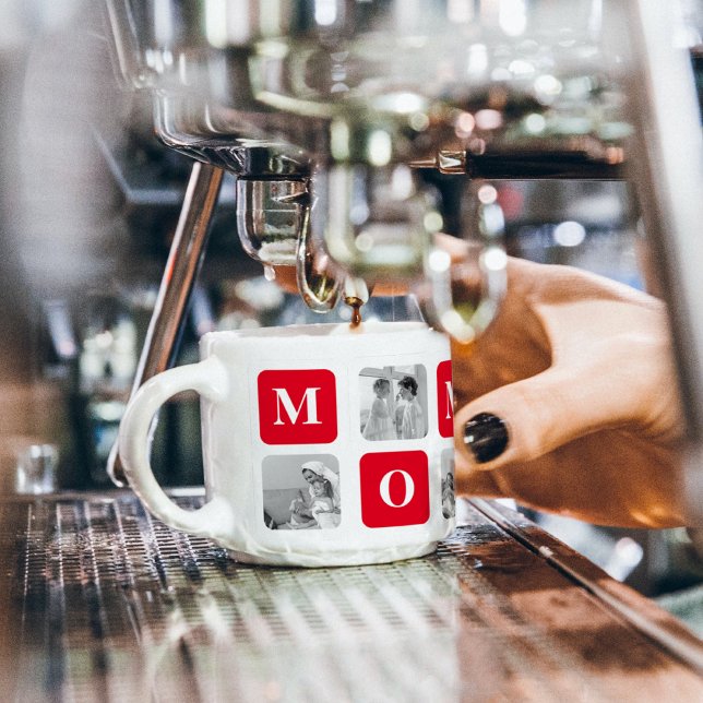 Xícara De Espresso Foto de Colagem de Tendy e Presente de Melhor Mamã (Criador carregado)