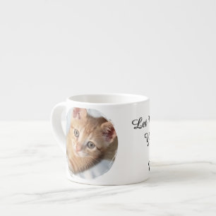 Xícara De Espresso Foto de Gato, Texto, substituível, Divertido, Aman