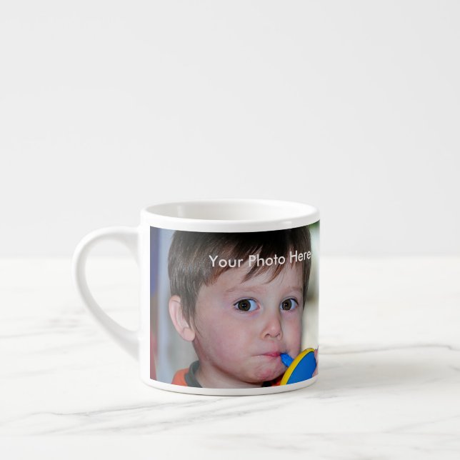 Xícara De Espresso Foto personalizada Espresso Mug (Esquerda)