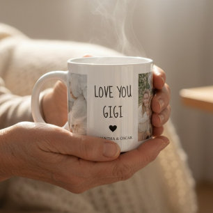 Xícara De Espresso Foto Personalizada Eu Amo Você Gigi