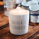 Xícara De Espresso Foto personalizada | Presente personalizado para o<br><div class="desc">Comece o dia do vovô com uma dose de amor! Esta xícara de café expresso personalizada apresenta uma foto especial e a doce mensagem "Avô" ou "Melhor Avô Nunca", fazer-a o presente perfeito para o Dia do Pai, Dia dos Avós, aniversários, ou apenas por causa. Um pequeno mas significativo guardião...</div>