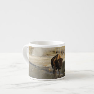 Xícara De Espresso Fotografia da vida selvagem Bison Yellowstone