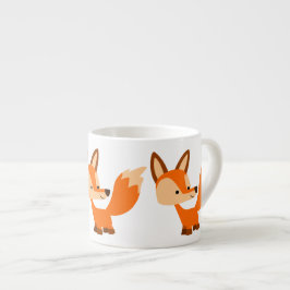 Xícara De Espresso Fox Espresso Mug, Um Cartoon Bonito