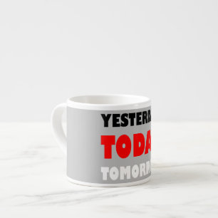 Xícara De Espresso Frase positiva das palavras do design de texto