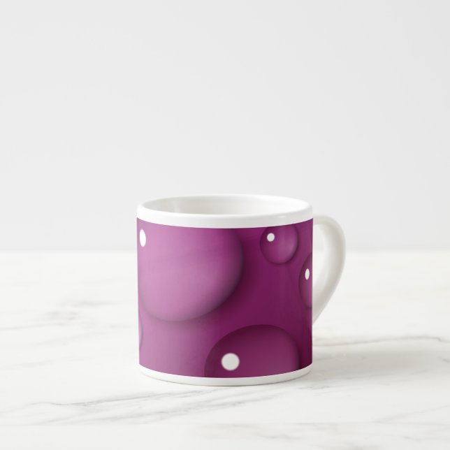 Xícara De Espresso Fundo de queda de água rosa (Frente Esquerda)