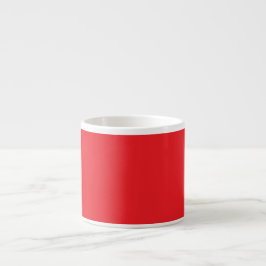 Xícara De Espresso Fundo Vermelho Sólido