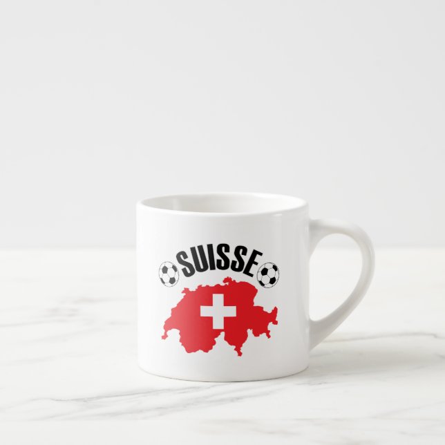 Xícara De Espresso Futebol de Suiça Suisse (Direita)