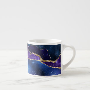 Xícara De Espresso Galaxy Agate Series Design 13