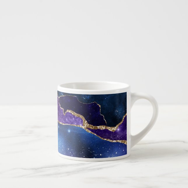 Xícara De Espresso Galaxy Agate Series Design 13  (Direita)