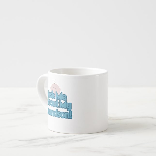 Xícara De Espresso Garoto Menino Pergunta Sobre Meus Presentes De Avô (Frente Esquerda)