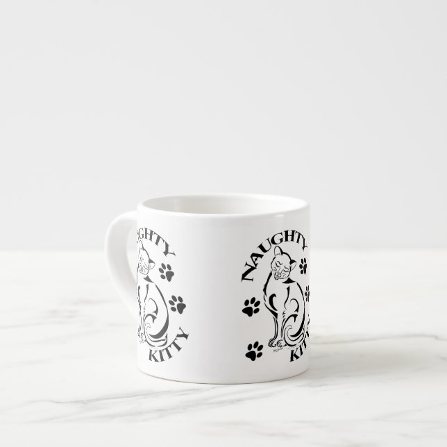 Xícara De Espresso Gatinho Espresso Mug (Frente Esquerda)