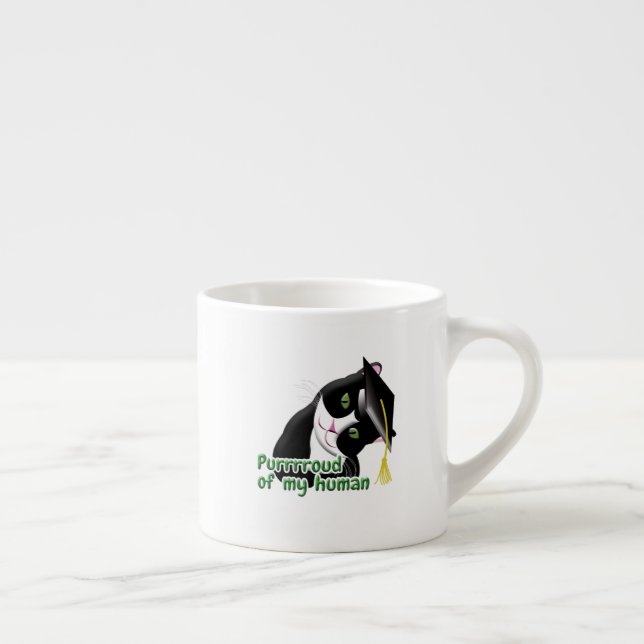 Xícara De Espresso Gato de Graduação (Direita)