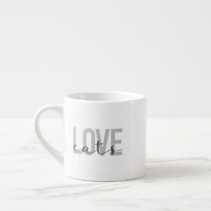 Xícara De Espresso Gatos modernos, simples, urbanos, modernos de desi