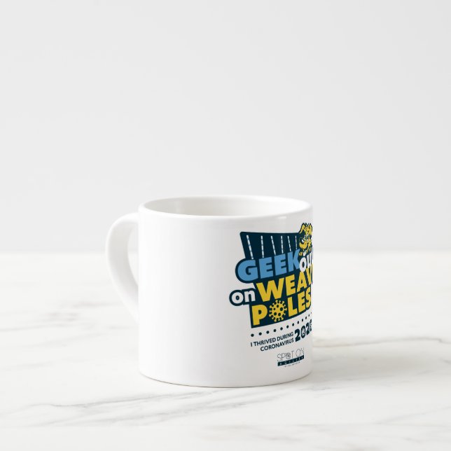 Xícara De Espresso Geek nas ondas - Espresso Mug (Frente Esquerda)
