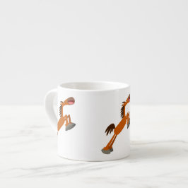 Xícara De Espresso Giddyup, Horsey! Cartoon Horse Espresso Mug