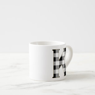 Xícara De Espresso Gingham Check K