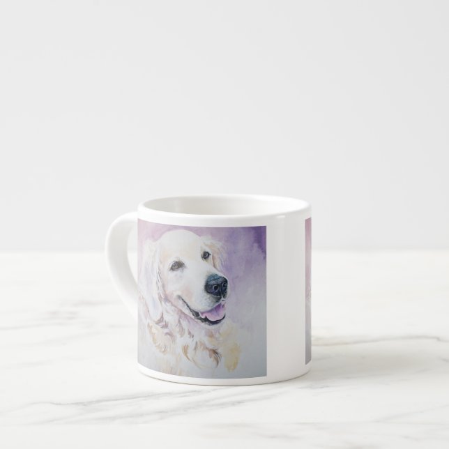 Xícara De Espresso Golden retriever (Frente Esquerda)