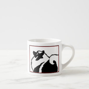 Xícara De Espresso Gráficos Keeshond - Arte de Cachorro Original