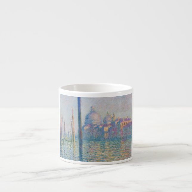 Xícara De Espresso Grande Canal Monet Veneza Itália Pintura Clássica (Frente)