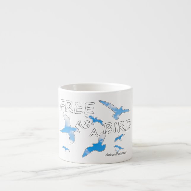 Xícara De Espresso Grátis como Taça Espresso de 2 Aves (Frente)