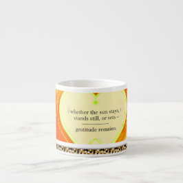 Xícara De Espresso Gratitude Remains™: Intentional Love Coffee