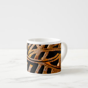 Xícara De Espresso Grelha Enferrujada