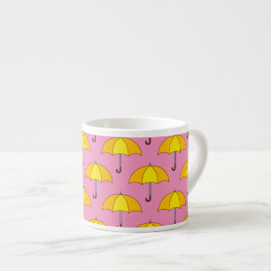 Xícara De Espresso Guarda-chuva Amarelo