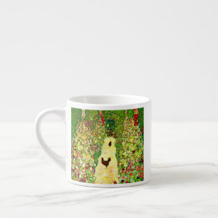 Xícara De Espresso Gustav Klimt Garden com Galinhas