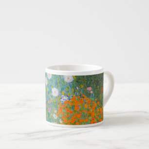 Xícara De Espresso Gustav Klimt - Jardim de Flores