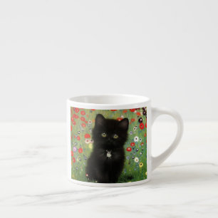 Xícara De Espresso Gustav Klimt Kitten