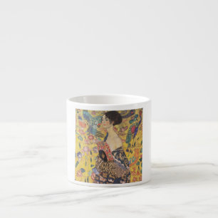 Xícara De Espresso Gustav Klimt - Mulher com leque