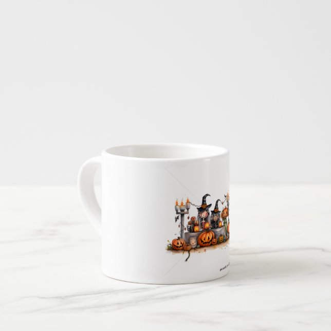 Xícara De Espresso Halloween mug (Frente Esquerda)