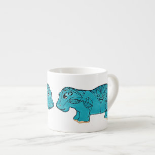 Xícara De Espresso Happy Hippo