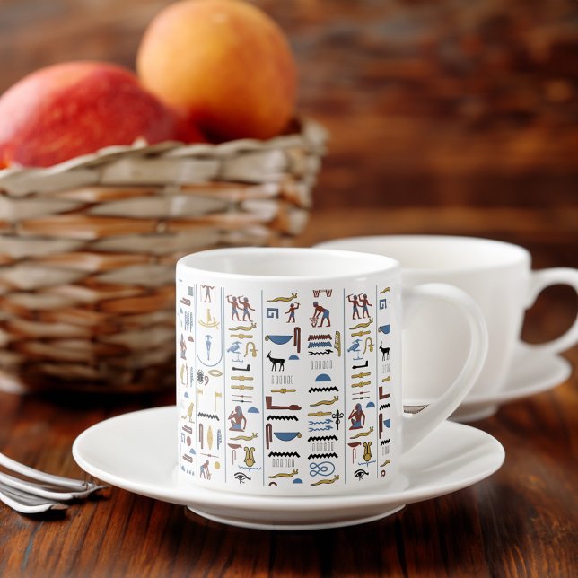 Xícara De Espresso Hieroglifo Antigo Egito Faraó Bridesmaid Gift (Hieroglyphs Ancient Egypt Pharaoh Bridesmaid Gift Espresso Cup Breakfast Table)
