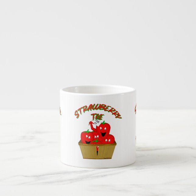Xícara De Espresso Hora do Morango! (Frente)