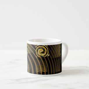 Xícara De Espresso Hypnosis Abstrato Art Espresso Mug