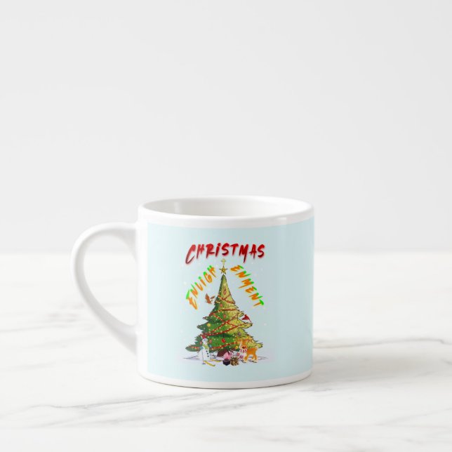 Xícara De Espresso Iluminação de Natal (Esquerda)