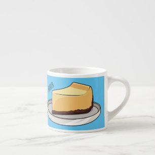 Xícara De Espresso Ilustração de desenho animado de Cheesecake
