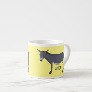 Xícara De Espresso Ilustração de desenho animado de Donkey