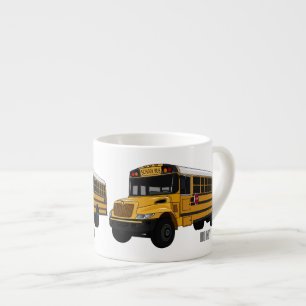 Xícara De Espresso Ilustração de desenho animado de ônibus escolar