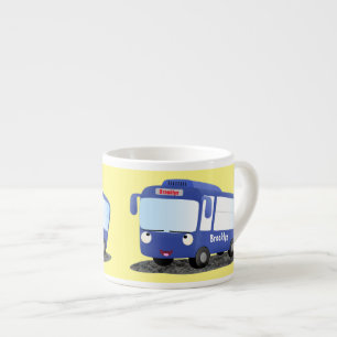Xícara De Espresso Ilustração de desenho animado de ônibus moderno az