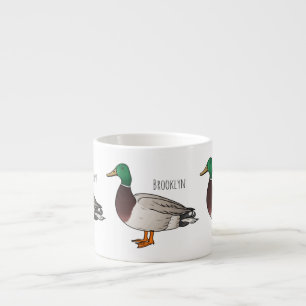 Xícara De Espresso Ilustração de desenho animado de pato-real