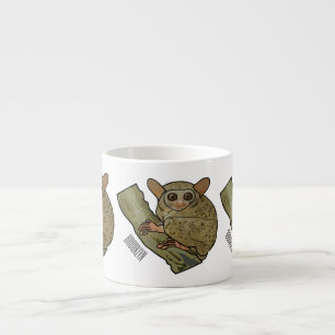 Xícara De Espresso Ilustração de desenho animado de Tarsier