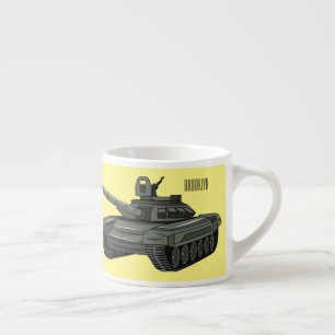 Xícara De Espresso Ilustração de desenho animado do Tanque