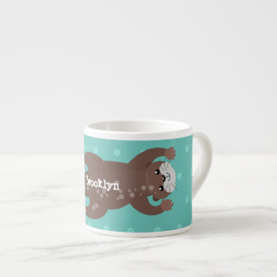 Xícara De Espresso Ilustração de desenho animado em lontra