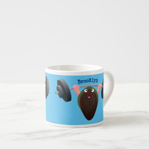 Xícara De Espresso Ilustração de desenho animado engraçado de mexilhã