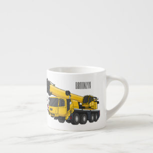 Xícara De Espresso Ilustração de desenho de caminhão de guindaste