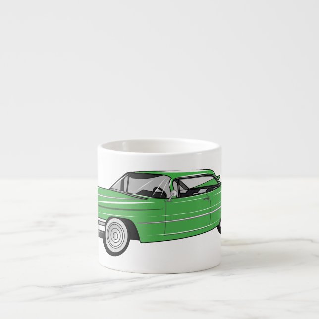 Xícara De Espresso Ilustração do desenho animado Classic car 1959 (Frente)