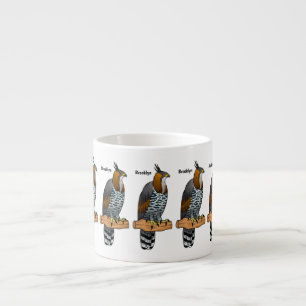 Xícara De Espresso ilustração do desenho animado de aves de águia-orn
